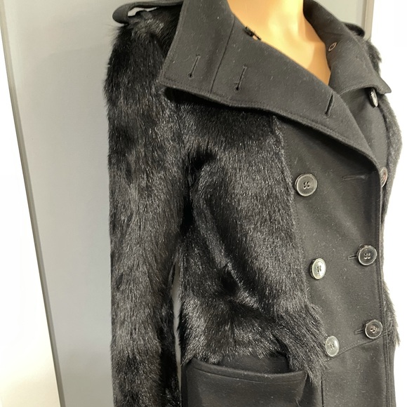 RARE Burberry Wool Trench Coat - Picture 5 of 16